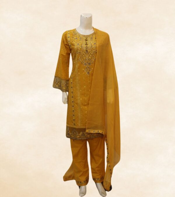 3 PC Embroidered LAWN Stitched Suit